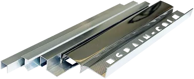 Perfiles de acero inoxidable para cerámica y porcelanato